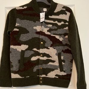 Crewcuts Boy’s Wool Camo Sweater size 14